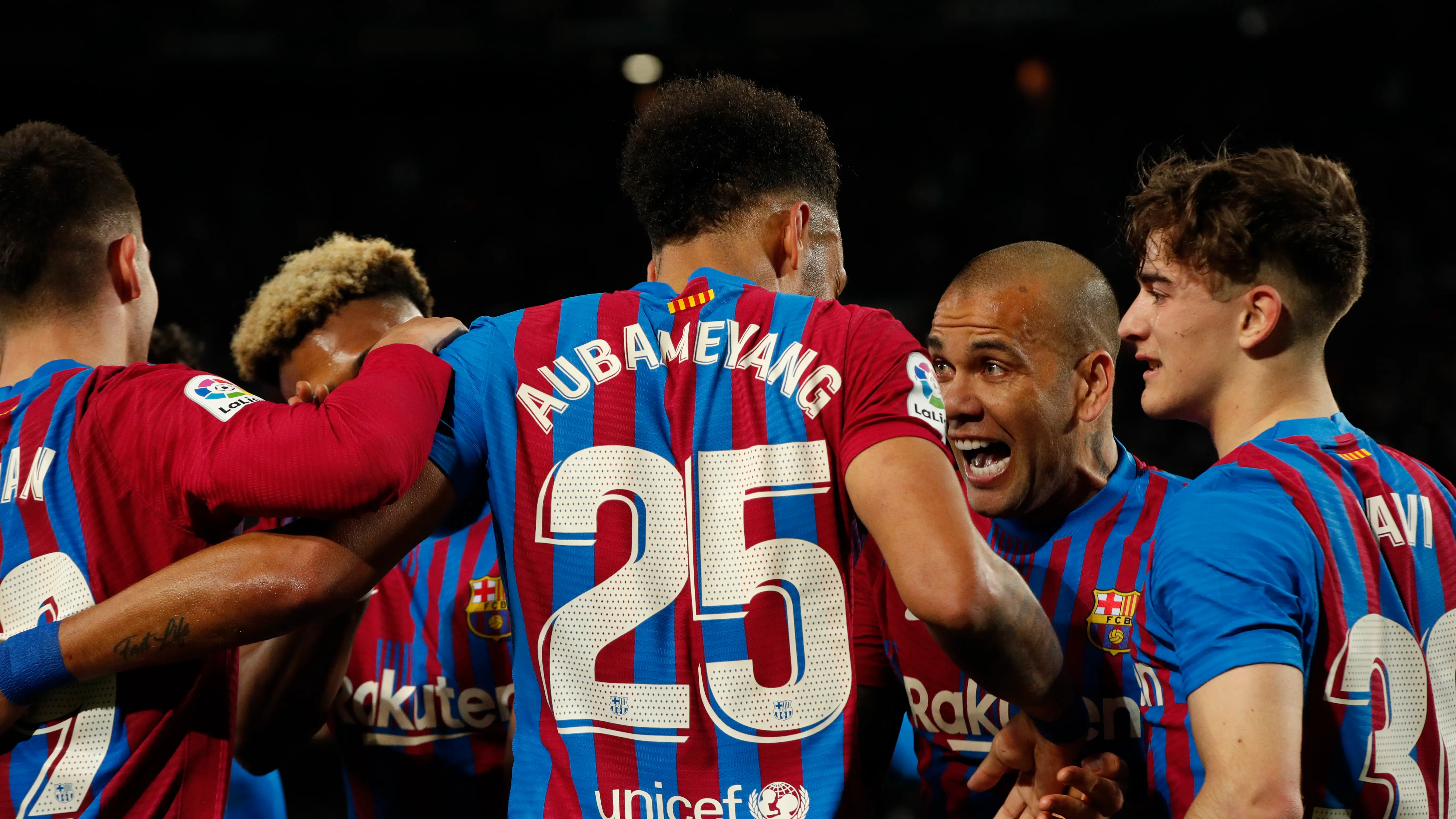 El Barcelona durante un partido de liga