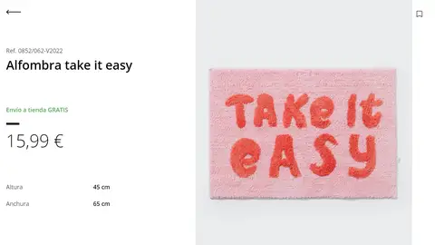 Alfombra con lema Stradivarius Alfombra con lema Stradivarius