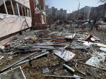 Foto de archivo de bombardeos en Ucrania 