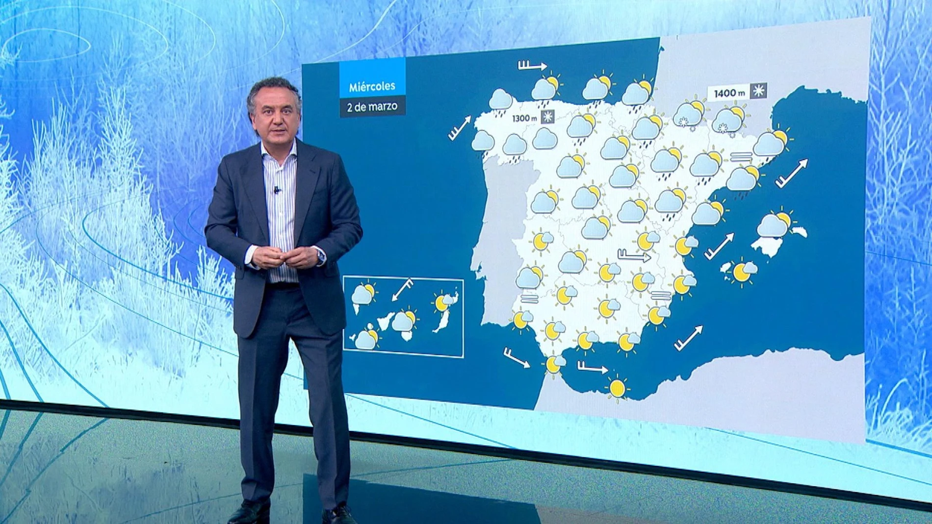 Llegan las lluvias a la Península desde Galicia al Cantábrico más oriental con un descenso de temperaturas significativo el jueves