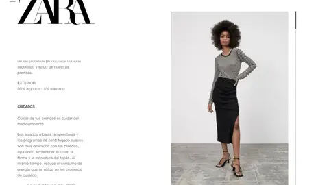 Falda midi negra Falda midi negra