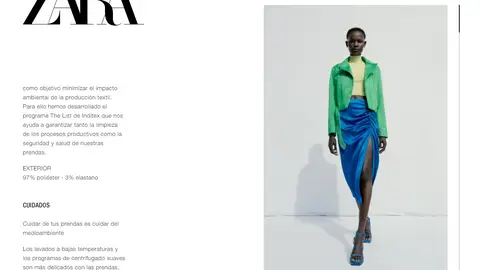 Falda midi azul Falda midi azul