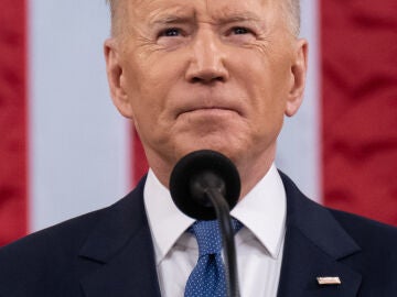 El presidente de Estados Unidos, Joe Biden, en su discurso del estado de la Unión