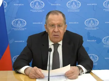 Imagen de archivo de Serguéi Lavrov Imagen de archivo de Serguéi Lavrov