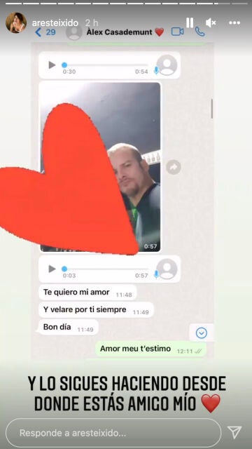 Ares Teixidó homenajea a Álex Casademunt