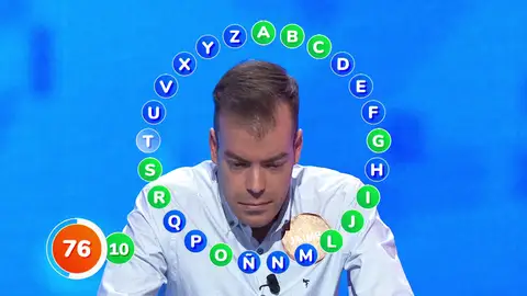 Tirón de aciertos: ¡Vaya racha de Jaime en 'El Rosco! 'Pasapalabra'