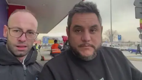 Héctor y Paulo, vecinos de Lugo viajan a Polonia Héctor y Paulo, vecinos de Lugo viajan a Polonia