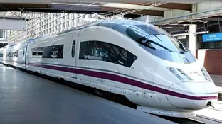 Imagen de recurso de un tren AVE Imagen de recurso de un tren AVE