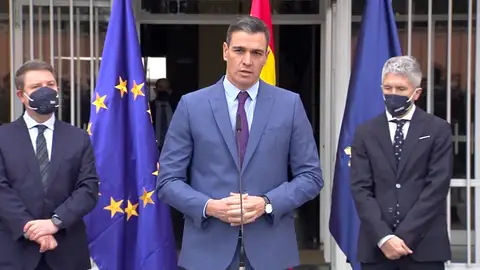 Pedro Sánchez, sobre la guerra en Ucrania: "España está donde tiene que estar, con sus aliados de la Unión Europea y la OTAN" Pedro Sánchez, sobre la guerra en Ucrania: "España está donde tiene que estar, con sus aliados de la Unión Europea y la OTAN"