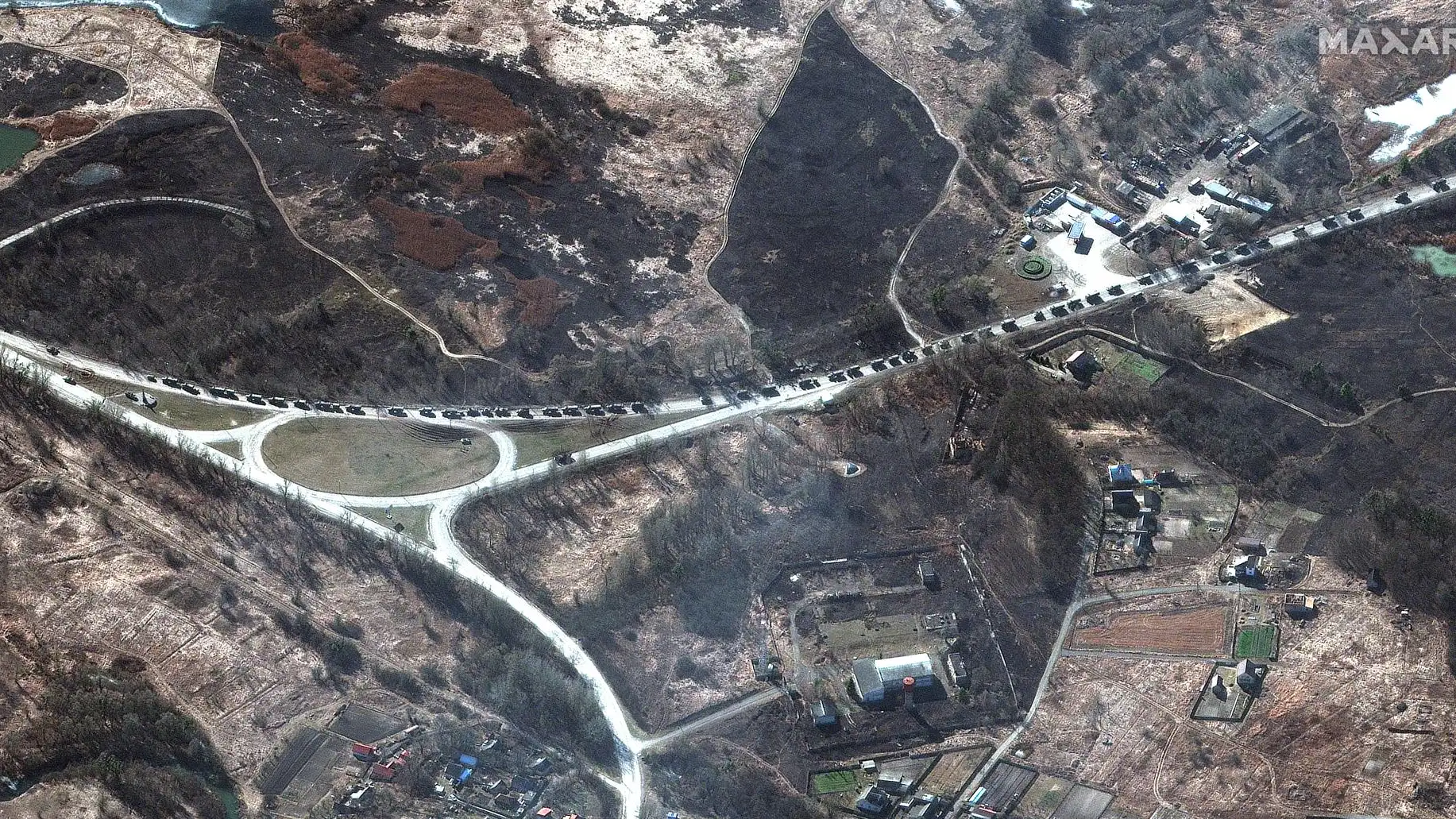 &iquest;Por qu&eacute; se ha detenido el kilom&eacute;trico convoy militar ruso cerca de Kiev?