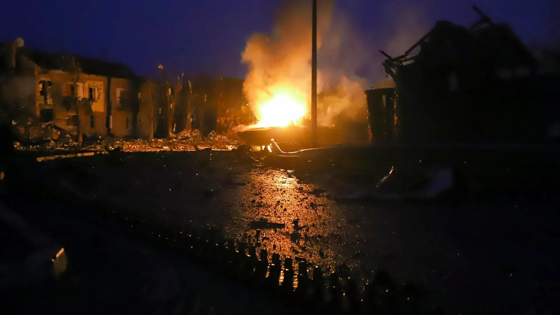 Kiev sufre fuertes bombardeos durante la noche Kiev sufre fuertes bombardeos durante la noche