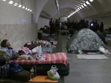 Así es la vida en un búnker, el refugio para miles de ucranianos en mitad de la guerra