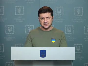 El presidente de Ucrania, Volodimir Zelenski El presidente de Ucrania, Volodimir Zelenski
