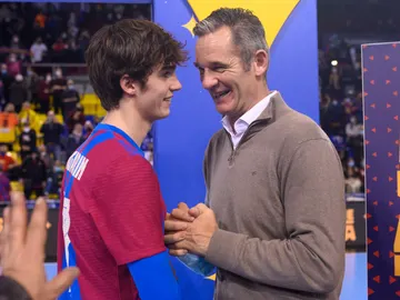 Iñaki Urdangarin y su hijo Pablo Iñaki Urdangarin y su hijo Pablo