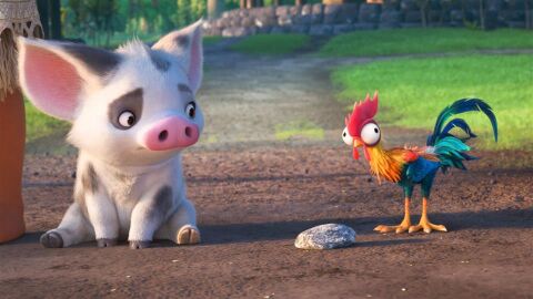 Pua y Heihei en 'Vaiana'