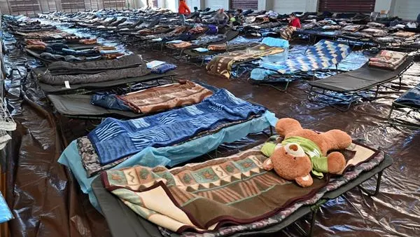 Imagen de un centro de refugiados en Polonia