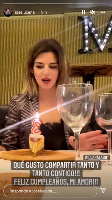 José Lucena felicita a Clara Lago por su cumpleaños José Lucena felicita a Clara Lago por su cumpleaños