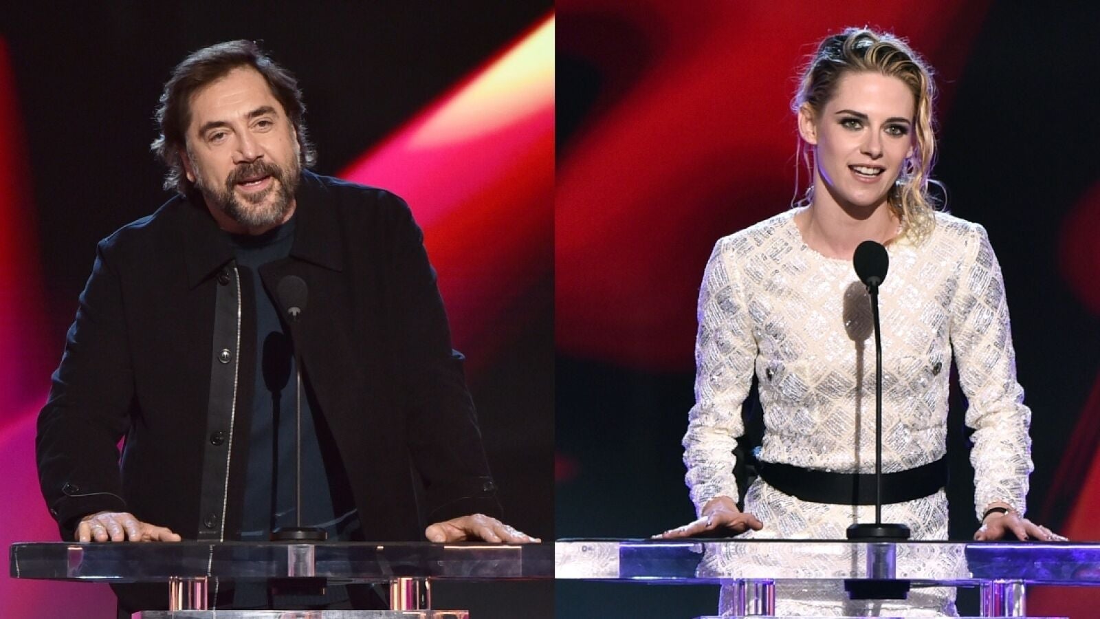 Javier Bardem y Kristen Stewart muestran su apoyo a Ucrania en los Independent Spirit Awards 2022 