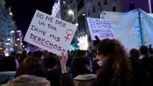 Imagen de archivo de una manifestaci&oacute;n del 8M en Madrid