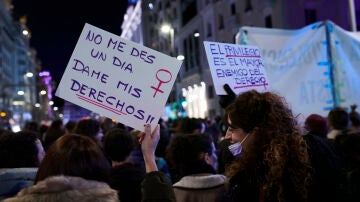 Imagen de archivo de una manifestaci&oacute;n del 8M en Madrid