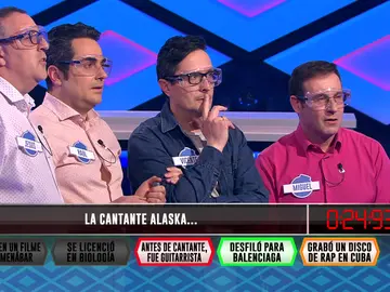 ¡Pleno para ‘Sindulfos’! La cantante Alaska lleva a la gloria a los veteranos de ‘¡Boom!’ ¡Pleno para ‘Sindulfos’! La cantante Alaska lleva a la gloria a los veteranos de ‘¡Boom!’