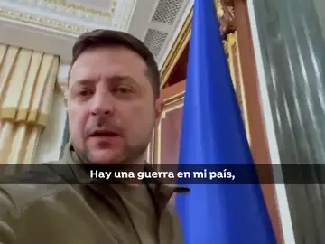 El presidente de ucrania en el vídeo difundido