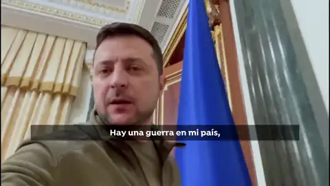 El presidente de ucrania en el vídeo difundido El presidente de ucrania en el vídeo difundido