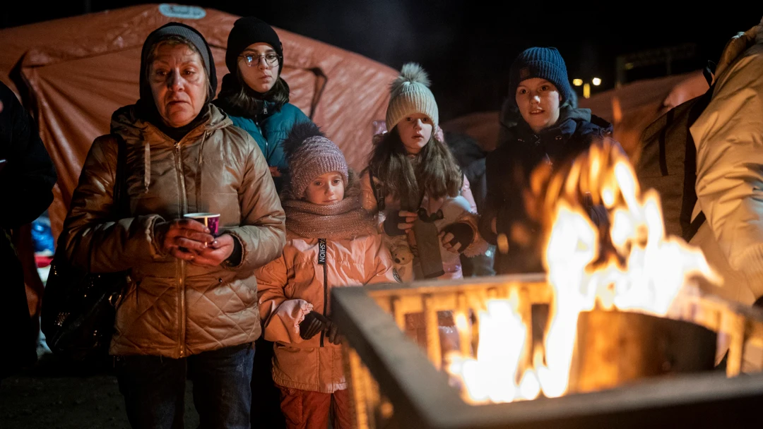 Refugiados ucranianos en Polonia