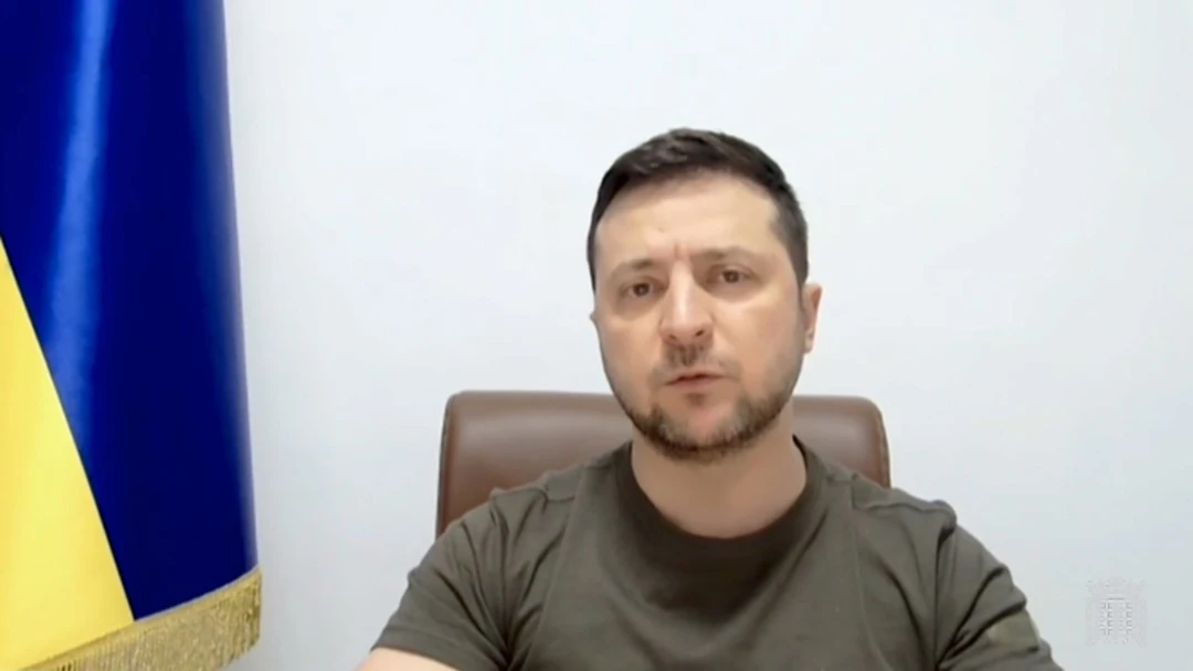 El presidente de Ucrania, Volod&iacute;mir Zelenski