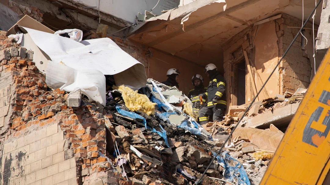 Edificio destruido por las bombas