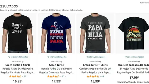 Camiseta con mensaje del Día del Padre Camiseta con mensaje del Día del Padre