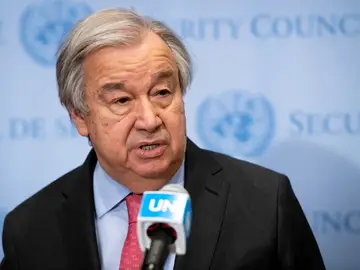 El secretario general de la ONU, António Guterres El secretario general de la ONU, António Guterres