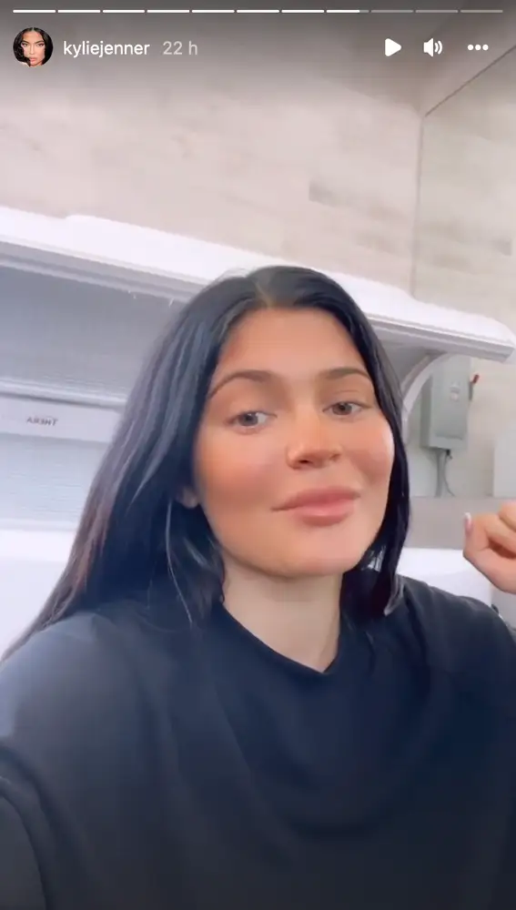 Kylie Jenner hablando de su postparto