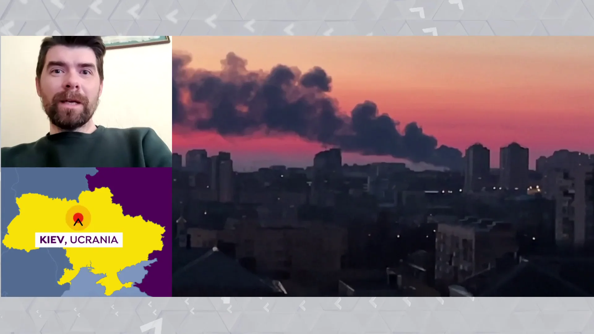 Andriy se refugia en su piso de Kiev Andriy se refugia en su piso de Kiev