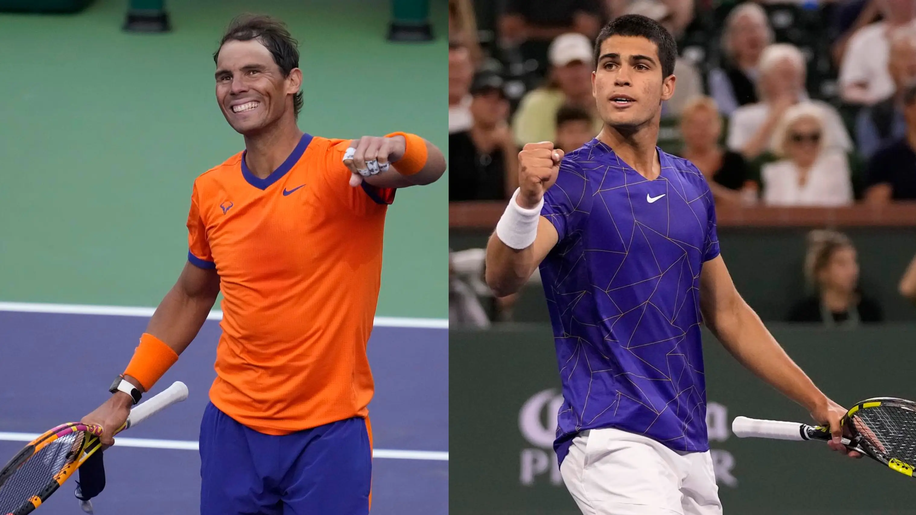Rafa Nadal y Carlos Alcaraz