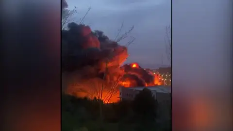 Incendio en Barcelona Incendio en Barcelona