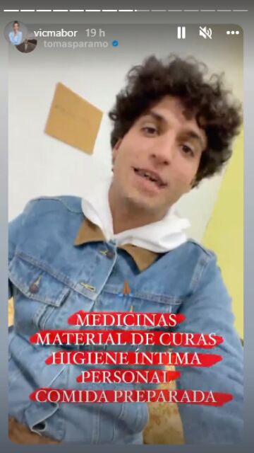 Tomás Paramo pidiendo provisiones para Ucrania