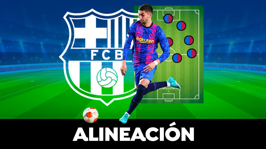 Alineaci&oacute;n del Barcelona ante el Eintracht Frankfurt en el partido de Liga Santander