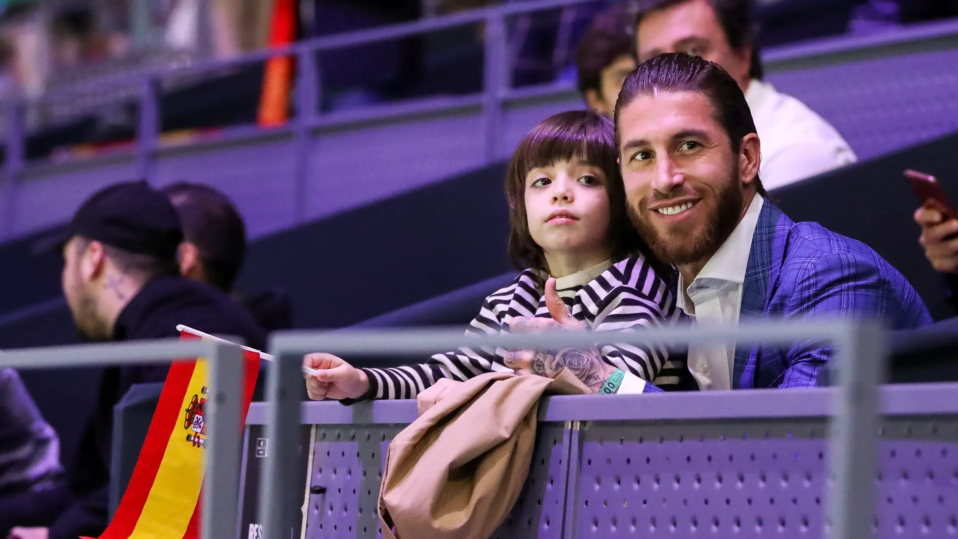 Sergio Ramos y su hijo