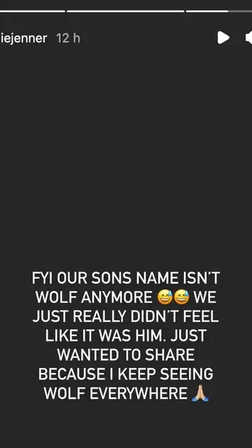 Kylie Jenner comunicado en Instagram Kylie Jenner