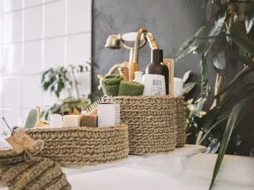 Cestas de almacenaje para el baño Cestas de almacenaje para el baño