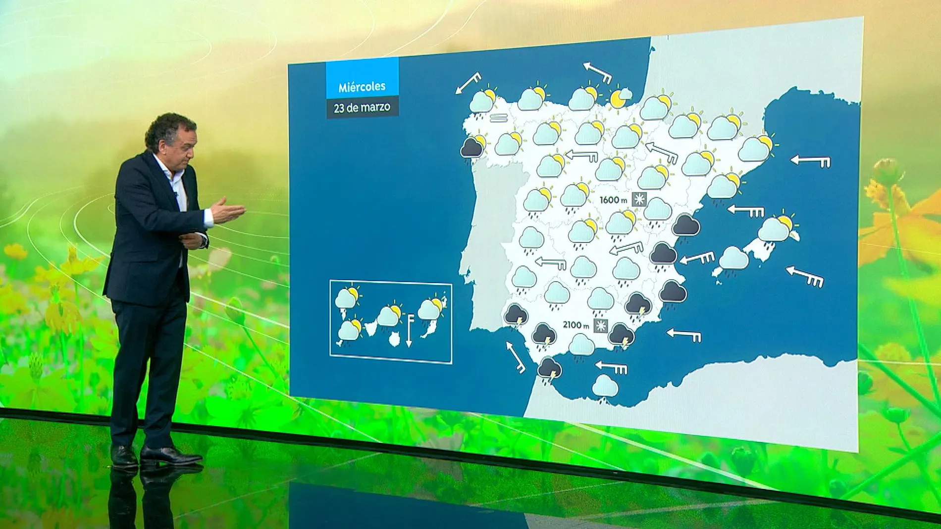Fuertes lluvias en Valencia con avisos amarillos con precipitaciones más débiles en el resto de la Península