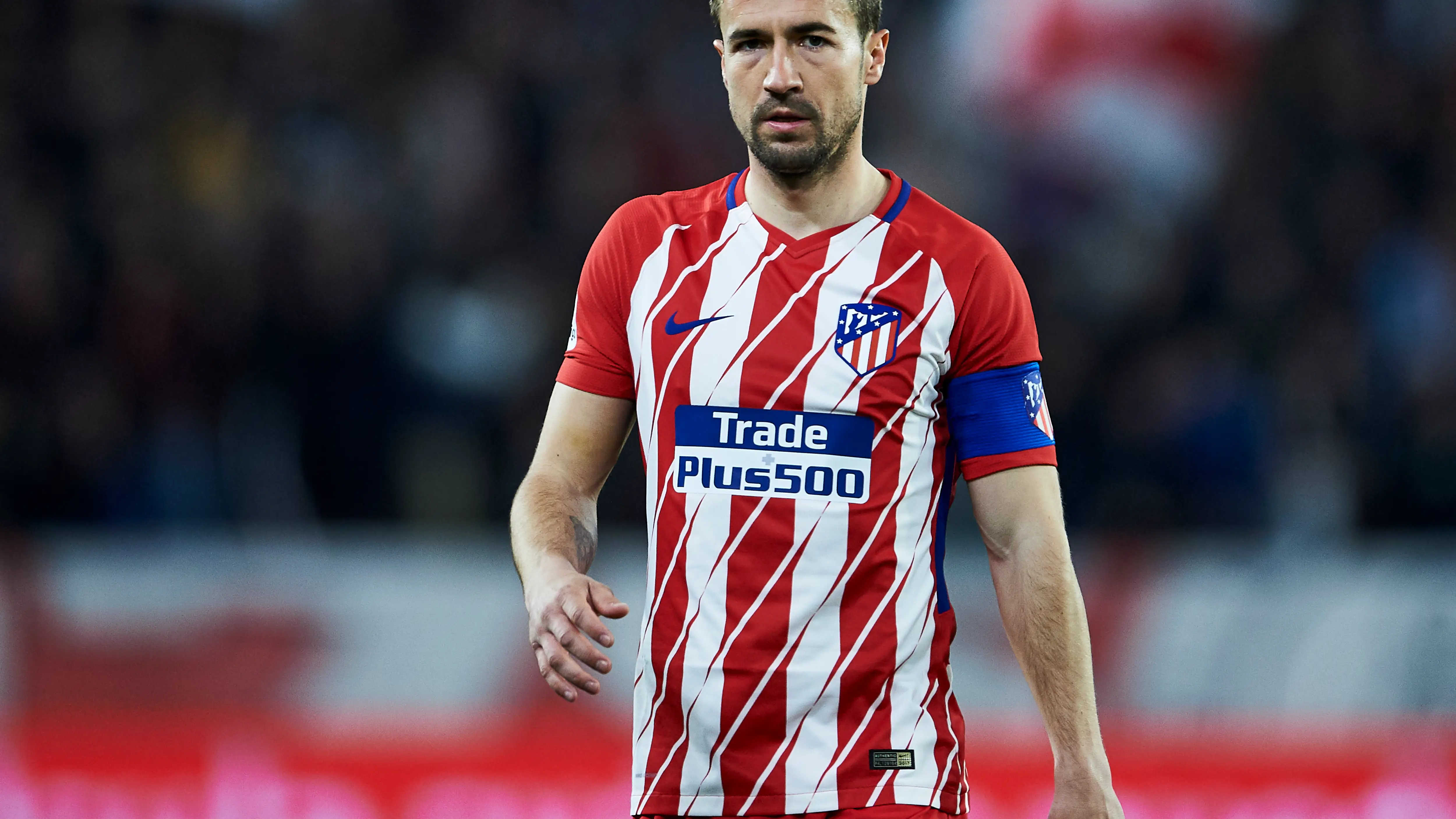 Gabi, en un partido con el Atlético Gabi, en un partido con el Atlético