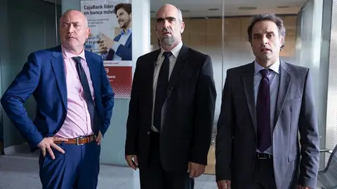 Joaquín González, Luis Tosar y Daniel Guzmán en 'Canallas' Joaquín González, Luis Tosar y Daniel Guzmán en 'Canallas'