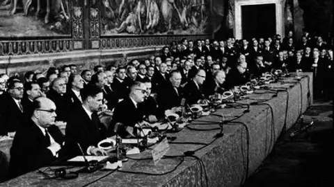 Efemérides de hoy 25 de marzo de 2022: Firma de los Tratados de Roma, dos tratados que darían origen a la Unión Europea Efemérides