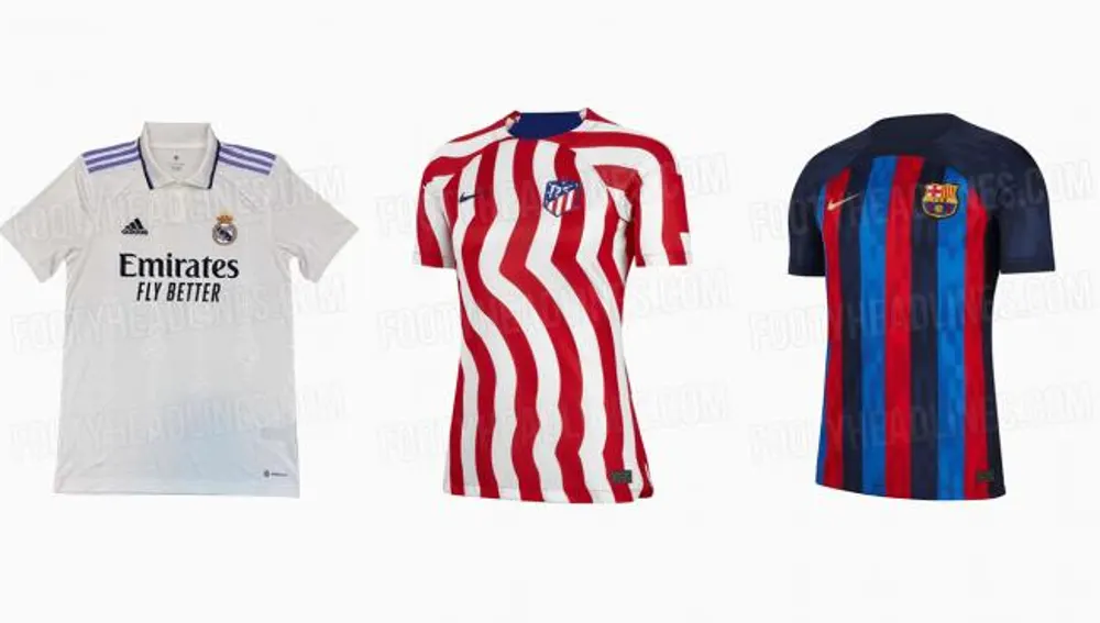Real Madrid, FC Barcelona, Atlético, Sevilla y todas las camisetas y  equipaciones de LaLiga 2021/22