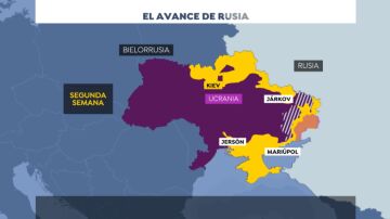 Segunda semana del avance de las tropas rusas en Ucrania