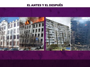 El rastro de destrucción en Kiev por la invasión rusa a vista de dron