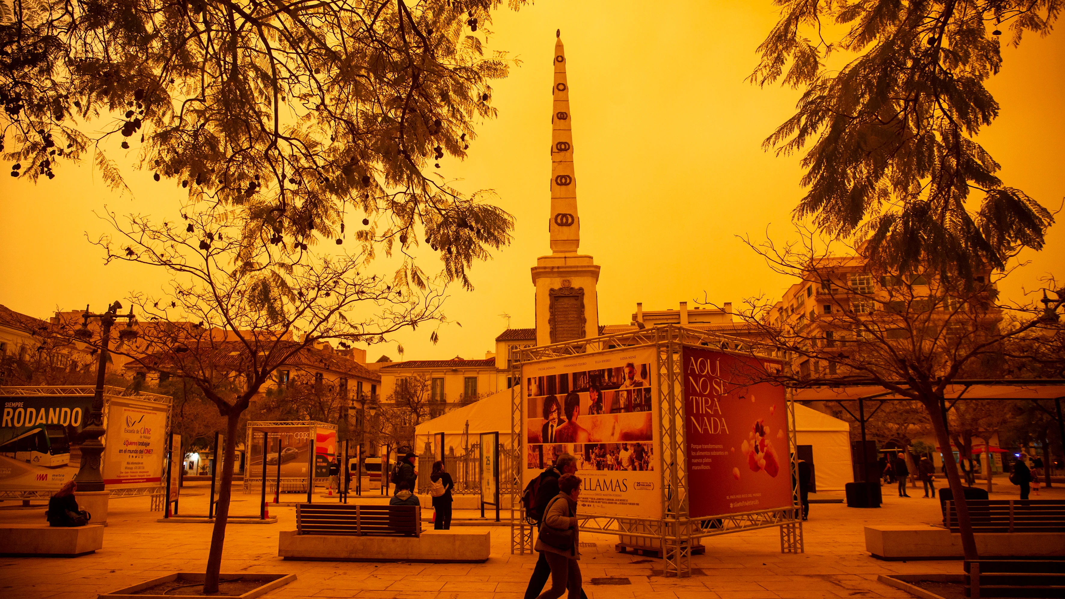 La calima en M&aacute;laga