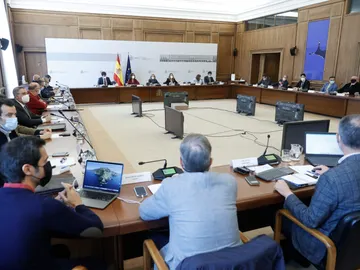 Reunión del Gobierno con los transportistas. Reunión del Gobierno con los transportistas.